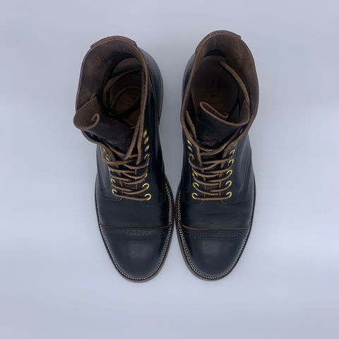 XBXS Land Boots in Horween Black Chromexcel