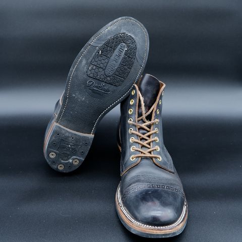 XBXS Land Boots in Horween Black Chromexcel
