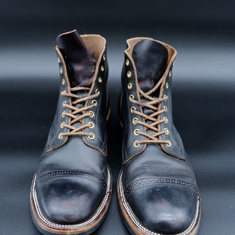 XBXS Land Boots in Horween Black Chromexcel