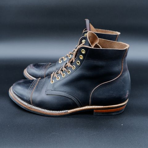 XBXS Land Boots in Horween Black Chromexcel