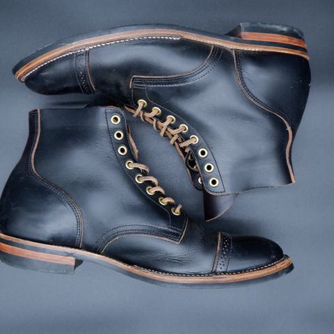 XBXS Land Boots in Horween Black Chromexcel