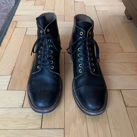 XBXS Land Boots in Horween Black Chromexcel