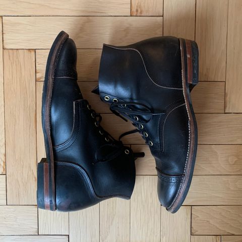XBXS Land Boots in Horween Black Chromexcel