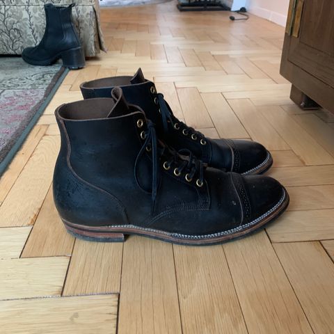 XBXS Land Boots in Horween Black Chromexcel