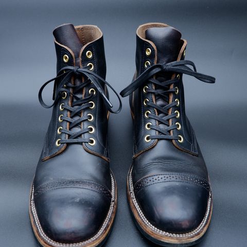 XBXS Land Boots in Horween Black Chromexcel