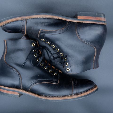 XBXS Land Boots in Horween Black Chromexcel
