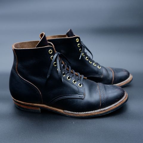 XBXS Land Boots in Horween Black Chromexcel