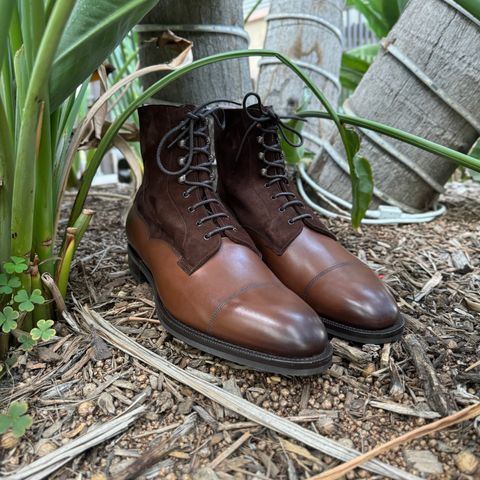 Edward Green Galway in D'Annonay Dark Oak Calf