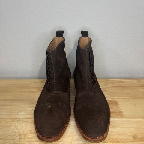 BLKBRD Victor Chukka Boot in C.F. Stead Coffee Repello Calf Suede