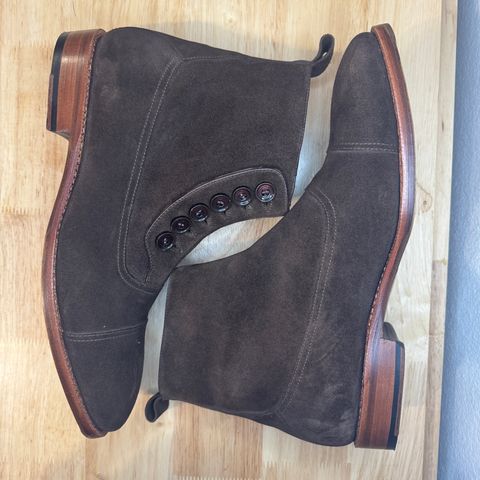 BLKBRD Victor Chukka Boot in C.F. Stead Coffee Repello Calf Suede