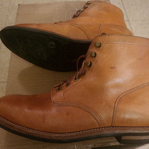 View photo of Grant Stone Diesel Boot in Horween Tan Essex