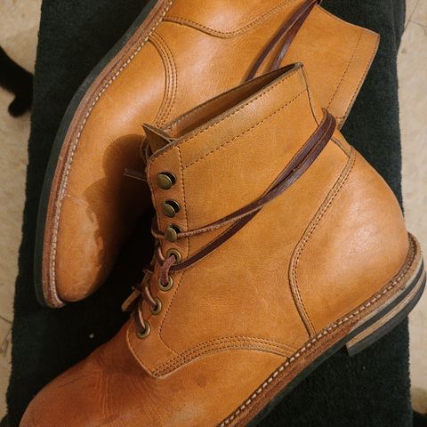 View photo of Grant Stone Diesel Boot in Horween Tan Essex