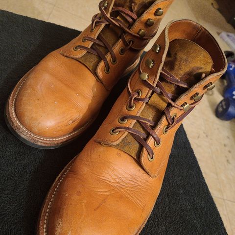 View photo of Grant Stone Diesel Boot in Horween Tan Essex