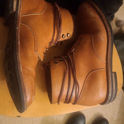 View photo of Grant Stone Diesel Boot in Horween Tan Essex