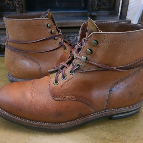 View photo of Grant Stone Diesel Boot in Horween Tan Essex