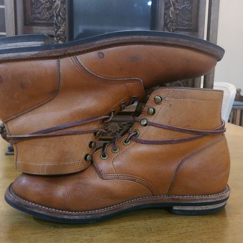 View photo of Grant Stone Diesel Boot in Horween Tan Essex