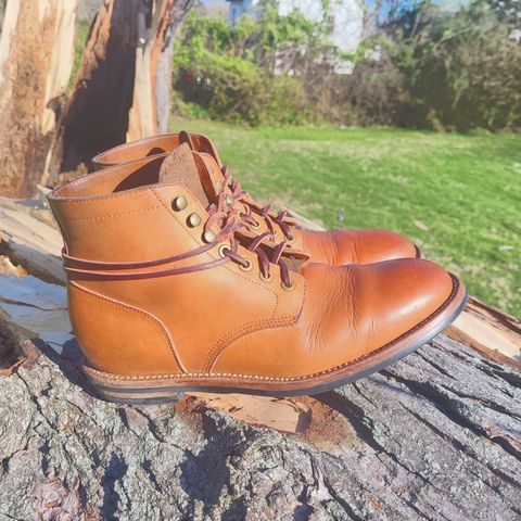 View photo of Grant Stone Diesel Boot in Horween Tan Essex