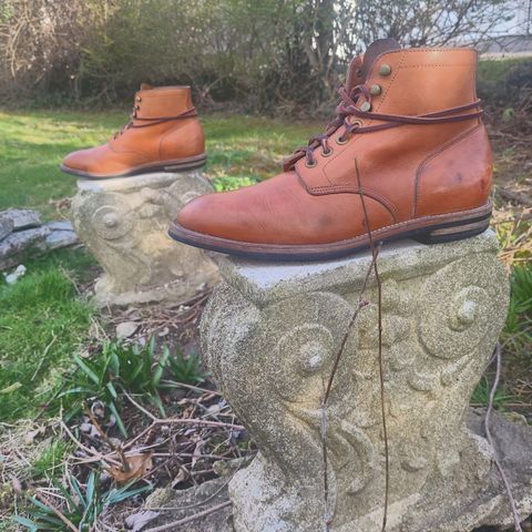 View photo of Grant Stone Diesel Boot in Horween Tan Essex