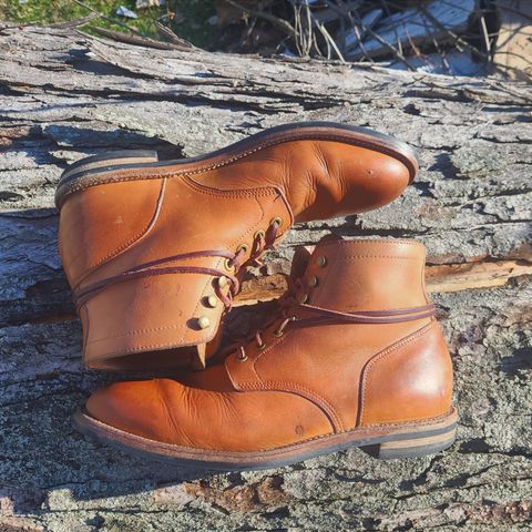 View photo of Grant Stone Diesel Boot in Horween Tan Essex