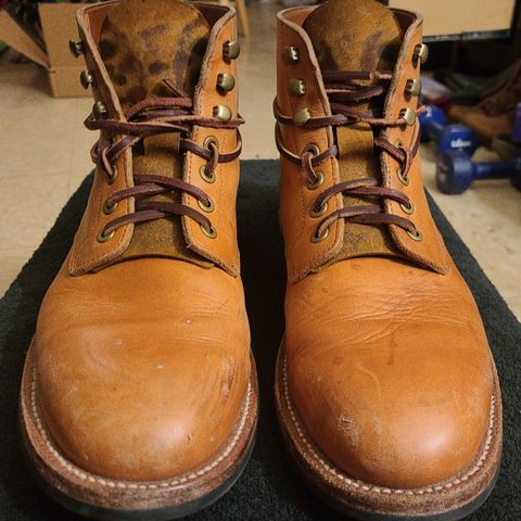 View photo of Grant Stone Diesel Boot in Horween Tan Essex