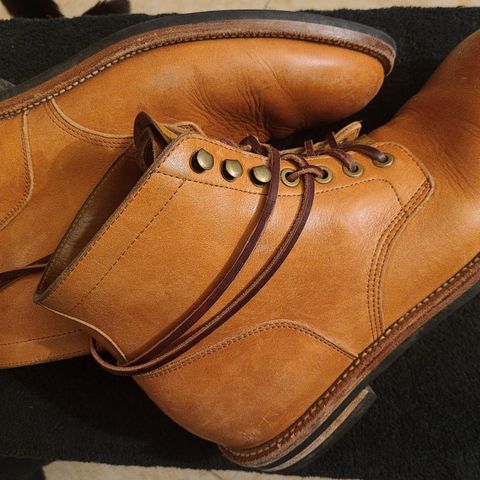 View photo of Grant Stone Diesel Boot in Horween Tan Essex