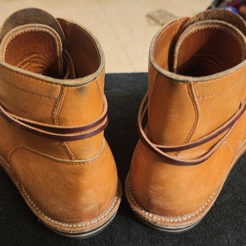 View photo of Grant Stone Diesel Boot in Horween Tan Essex