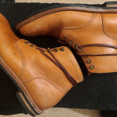 View photo of Grant Stone Diesel Boot in Horween Tan Essex