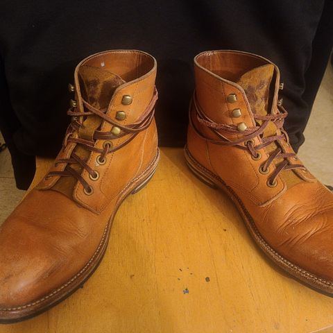 View photo of Grant Stone Diesel Boot in Horween Tan Essex