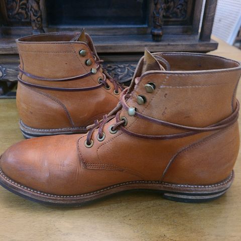 View photo of Grant Stone Diesel Boot in Horween Tan Essex