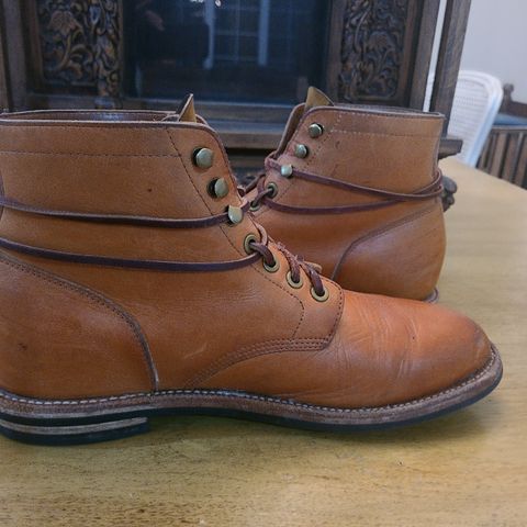 View photo of Grant Stone Diesel Boot in Horween Tan Essex