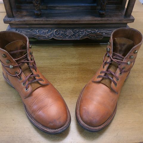 View photo of Grant Stone Diesel Boot in Horween Tan Essex