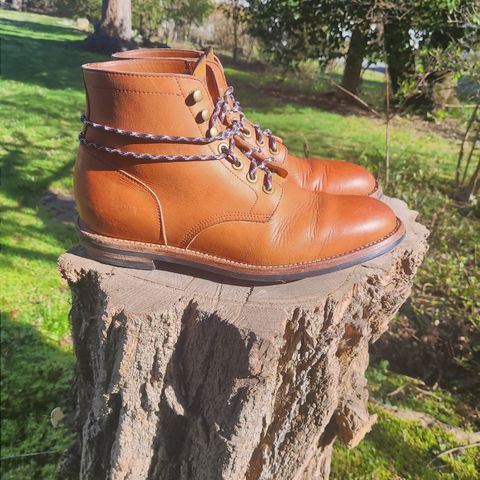 View photo of Grant Stone Diesel Boot in Horween Tan Essex