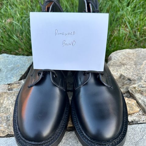 Tricker's Burford Plain Derby Boot in Black Calf