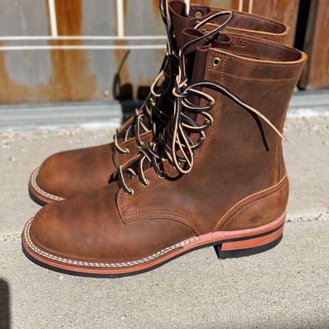 Nicks Officer in Horween Orange Predator