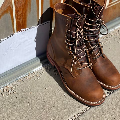 Nicks Officer in Horween Orange Predator