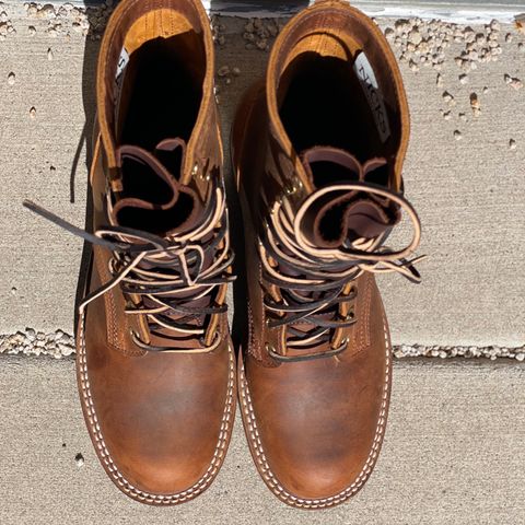 Nicks Officer in Horween Orange Predator