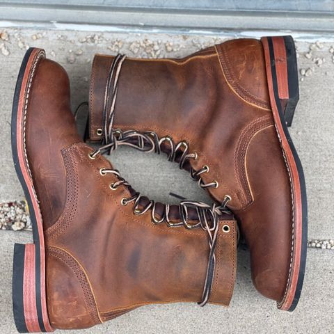 Nicks Officer in Horween Orange Predator