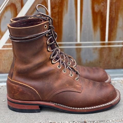 Nicks Officer in Horween Orange Predator