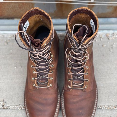 Nicks Officer in Horween Orange Predator