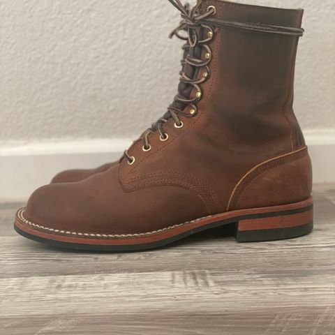 Nicks Officer in Horween Orange Predator