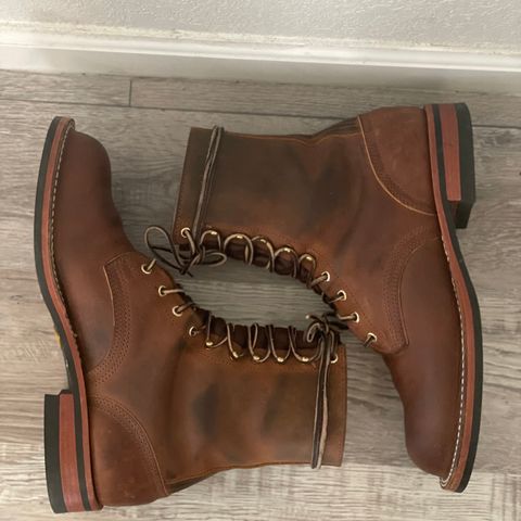 Nicks Officer in Horween Orange Predator