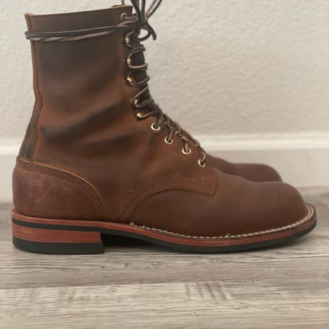 Nicks Officer in Horween Orange Predator