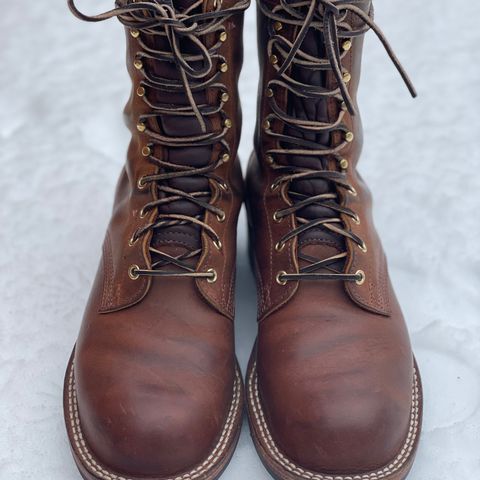 Nicks Officer in Horween Orange Predator
