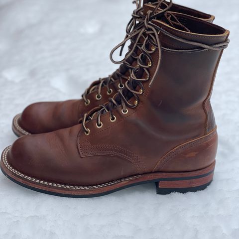 Nicks Officer in Horween Orange Predator