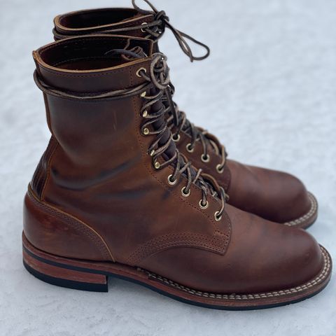 Nicks Officer in Horween Orange Predator