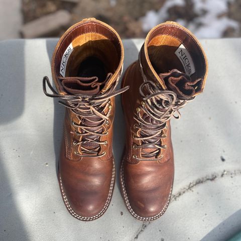 Nicks Officer in Horween Orange Predator