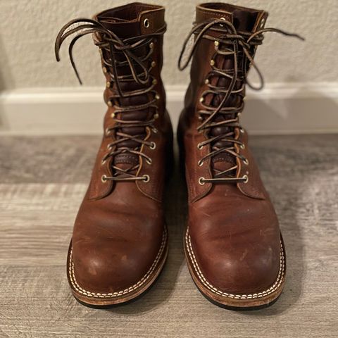 Nicks Officer in Horween Orange Predator
