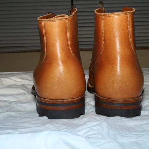 View photo of Viberg Service Boot in Shinki Beige Pony Latigo Horsehide