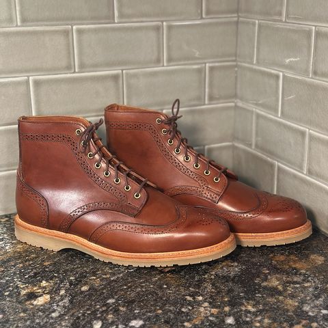 Rancourt & Co. Shortwing Boot in Walnut Latigo