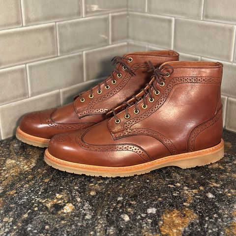 View photo of Rancourt & Co. Shortwing Boot in Walnut Latigo